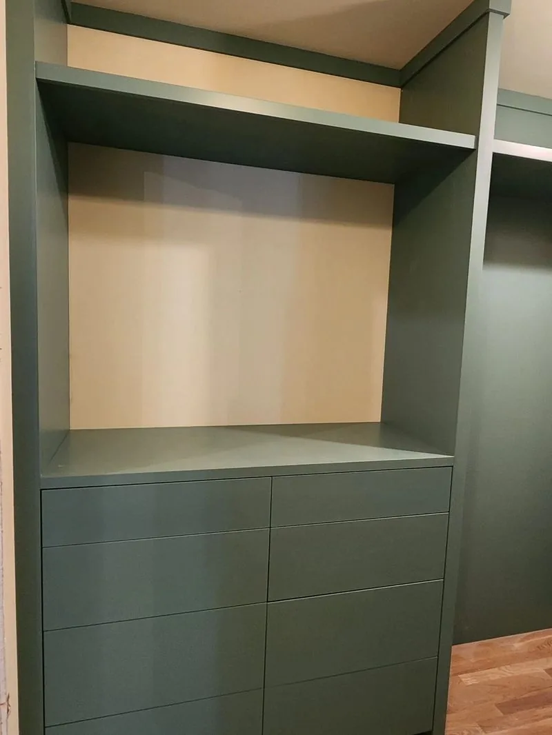 Cabin kitchen cabinetry detail