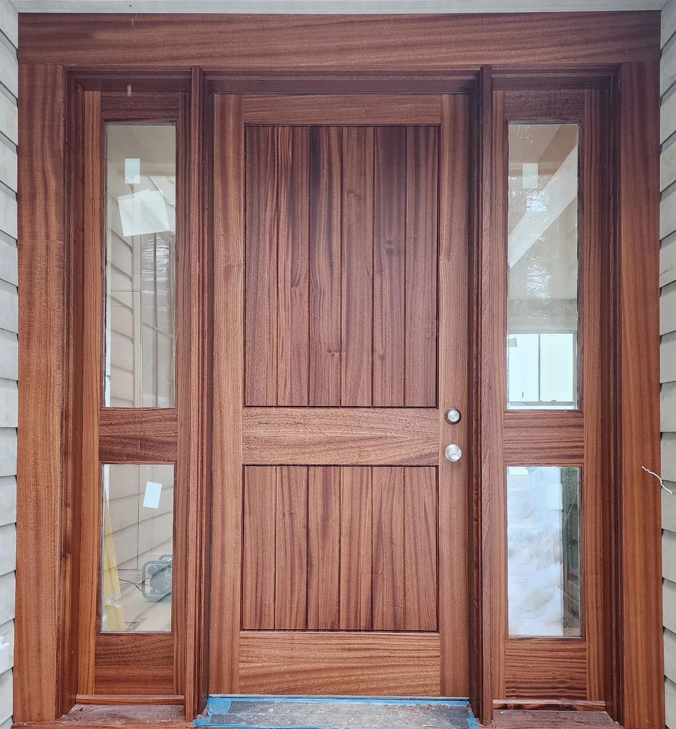 Mahogany front door